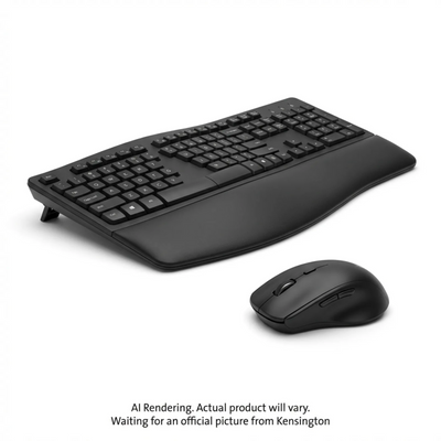 Kensington Ergo Wireless Keyboard And Mouse Set (K75406US)