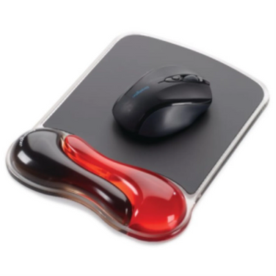 Kensington Duo Gel Mouse Pad Wrist Rest Red (K62402AM)