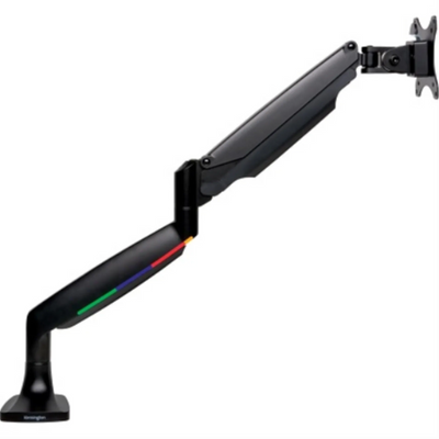 Kensington 1Tch Height Adjustable Single Arm Black (K59600WW)