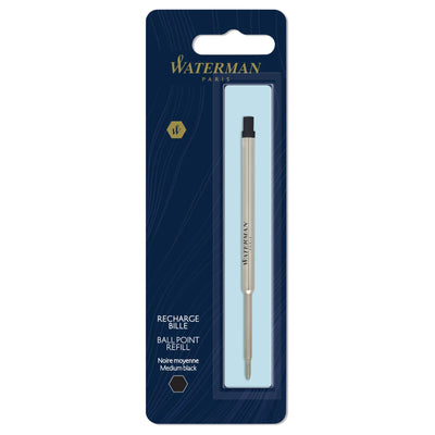 Waterman Ballpoint Pen Refill - Medium Tip, Black Ink (S0944480)