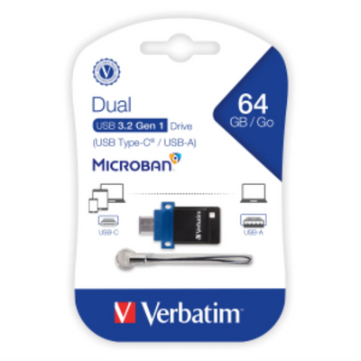 Verbatim 64GB SnG Dual USB 3.0 for USB-C Device (99155)