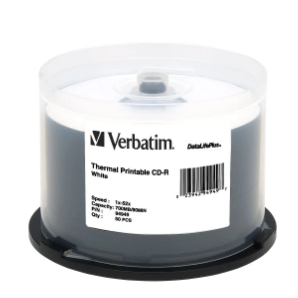 Verbatim CDR 80/700 52X DL+ WHT THRML 50PK SP
