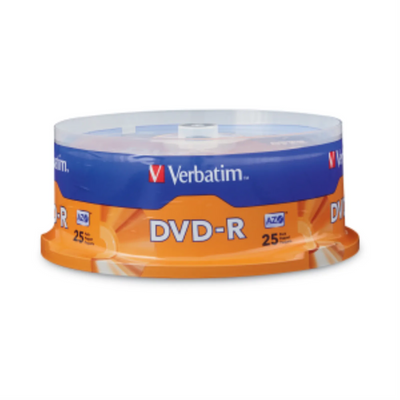 Verbatim DVD-R 4.7GB 16X Azo 25 Pack (95058)