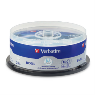 Verbatim MDISC BDXL 100G 6X VRB White 25PK (98914)