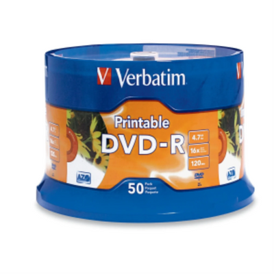 Verbatim DVD-R 4.7G 16X 50PK (95137)
