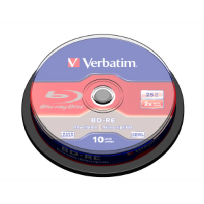 Verbatim BD-RE 25G 2X VRB WHT HC 10SP (43694)