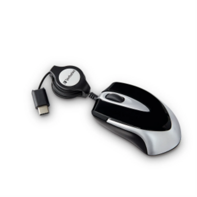 Verbatim USB-C Mini Optical Travel Mouse - Black (99235)