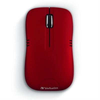 Verbatim Wireless Optical Mouse, Commuter - Red (99767)