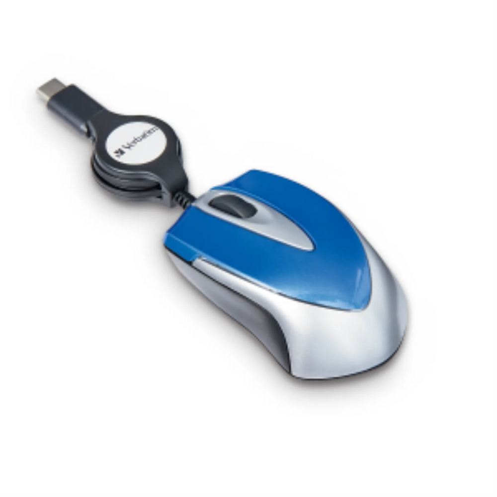 Verbatim USB-C(TM) Mini Optical Travel Mouse-Blue