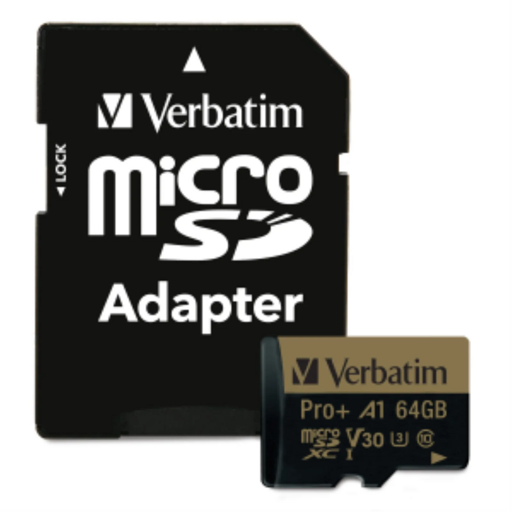 Verbatim 64GB Pro+ microSDXC UHS-I U3 V30 A1