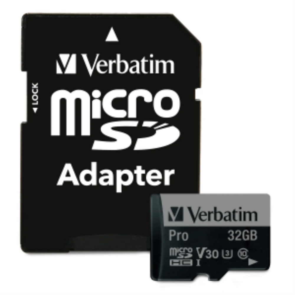 Verbatim 32GB Pro 600X microSDHC UHS1 V30U3 Cls10