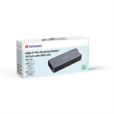 Verbatim CDS-3 USB-C Docking Station 15-in-1 (32173)
