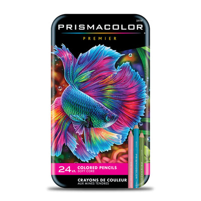 Prismacolor Premier Coloured Pencils, Soft Core, 24 Pack (3597THT)