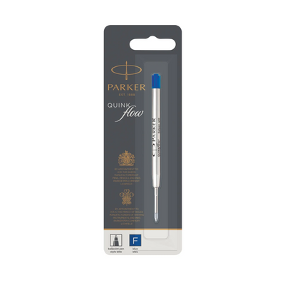Parker Ballpoint Pen Ink Refill Fine Tip Blue QUINKflow Ink 1 Count (1950368)