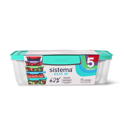 Sistema Nest It Food Storage Containers, 5 Pack (59155ZS)