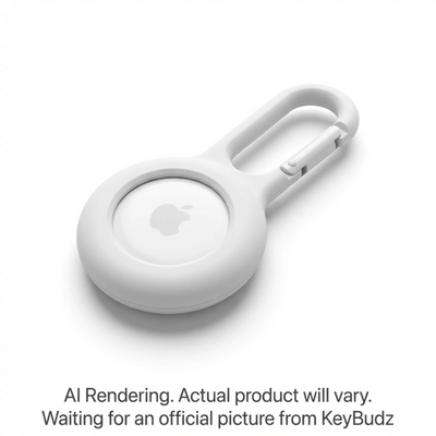 KeyBudz AirTag Secure Dock White (2 Pack) (AT_S2_WHT)