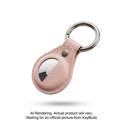KeyBudz AirTag Snap Ring Keyring Blush Pink (AT_S1_BLP)