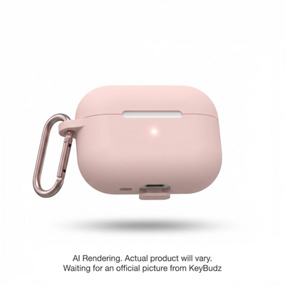 KeyBudz Elevate Series Keychain for AirPods Pro 3rd Gen Blush Pink (APP3_S8_BPK)