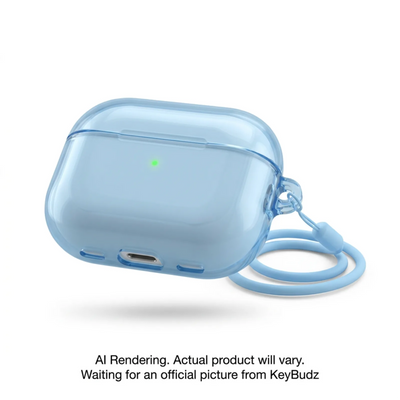 KeyBudz Jelly Series Transparent Case for AirPods Pro 3rd Gen Baby Blue (APP3_S10_BBL)