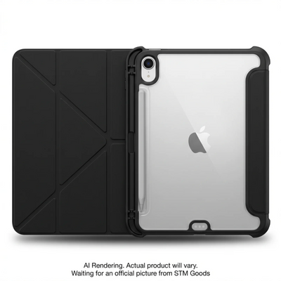 STM Opp (iPad Mini A17 Pro/6th Gen) AP - Black (stm-222-476GX-01)