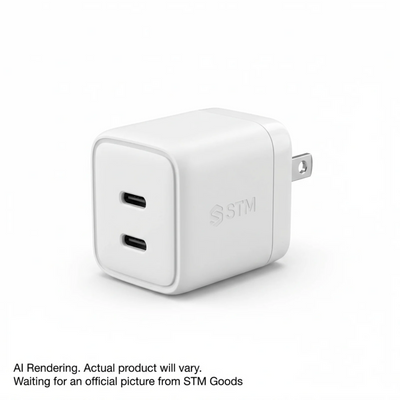 STM 35W Dual Port USB-C Power Adapter - White (stm-931-386Z-01)