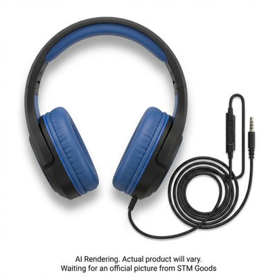 STM Hear-O Headphones (3.5mm) - Black / Blue (stm-936-515Y-01)