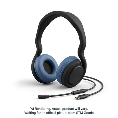 STM Hear-O Headphones (USB-C) - Black / Blue (stm-936-516Y-01)