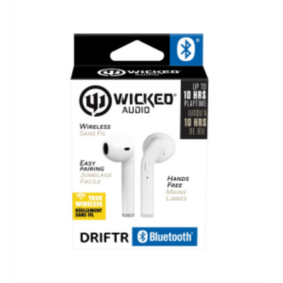 Wicked Audio Driftr TWS Earbuds White (WITW2151)