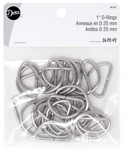 Dritz - Metal D-Ring - 24 pieces - 1"