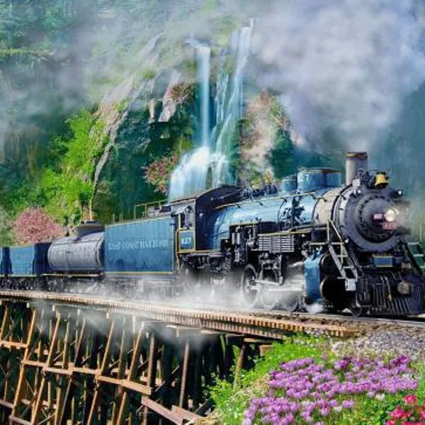 3 Wishes - Michael W. Shelton - Steam in the Spring -Large panel