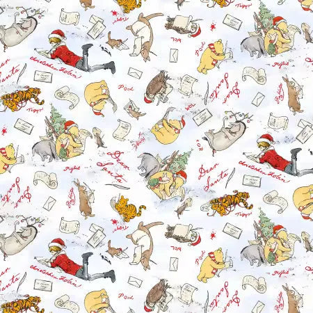 Christmas at Pooh Corner - Snow Dear Santa - White - 9100S-07