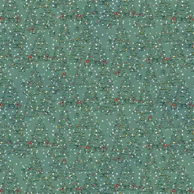 Christmas at Pooh Corner - Forest Trees Mono - Green - 9106S-66