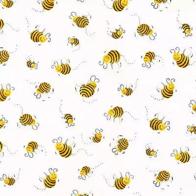 Susybee Basics Collection - Bees White all over - SB20197-100