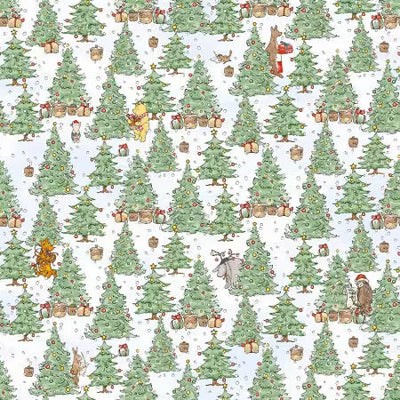 Christmas at Pooh Corner - Green Christmas Tree - White - 9102S-60