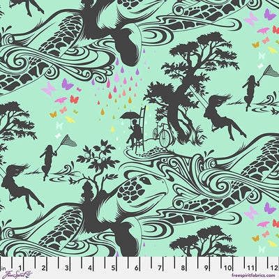 Tula Pink - Prince Charming Déjà Vu  -  Turtle Bay - Sweet Mint - PWTP276.SWEETMINT