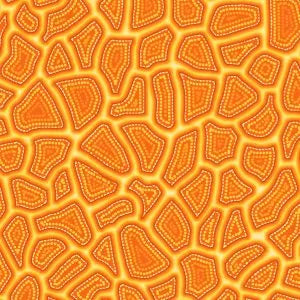 Pannotia Stepping Stones by Oasis Fabrics - Orange