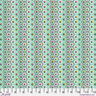 Tula Pink - Prince Charming  Déjà Vu -  Hex Box - Sweet Mint - PWTP280.SWEETMINT