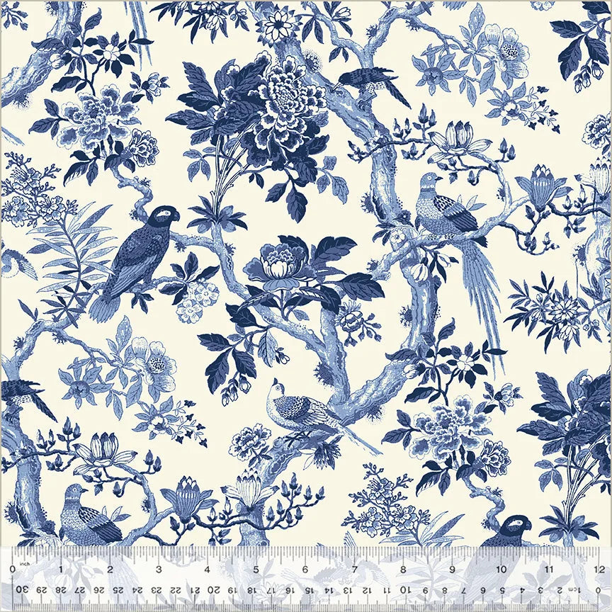 Windham 108" Wide Back - Blue Byrd - Porcelain - 54286W-1DES