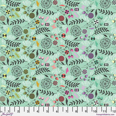 Tula Pink - Prince Charming  Déjà Vu -  Dandelion - Sweet Mint - PWTP279.SWEETMINT