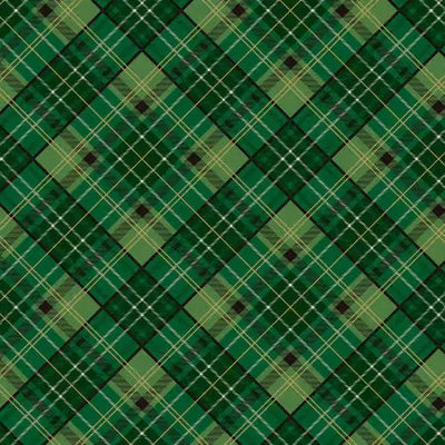 Poinsettias at Christmas - Riley Blake Designs - Green Plaid - CF17633R-GREEN