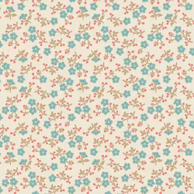 Riley Blake - Baked with Love - 108in Wide Back - Floral Cream