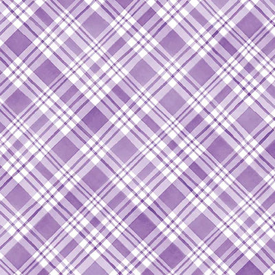 Snowflake Wishes - Nicole DeCamp - Plaid Wishes Violet - 15194-66