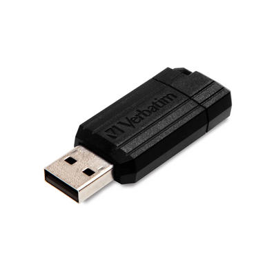 Verbatim 16GB Pinstripe USB Flash Drive Black (49063)