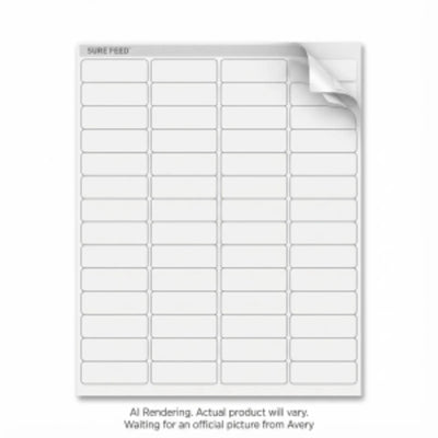 Avery Easy Peel Return Address Labels, 2/3" x 1-3/4", White, Inkjet, 1,500 Labels (8195)