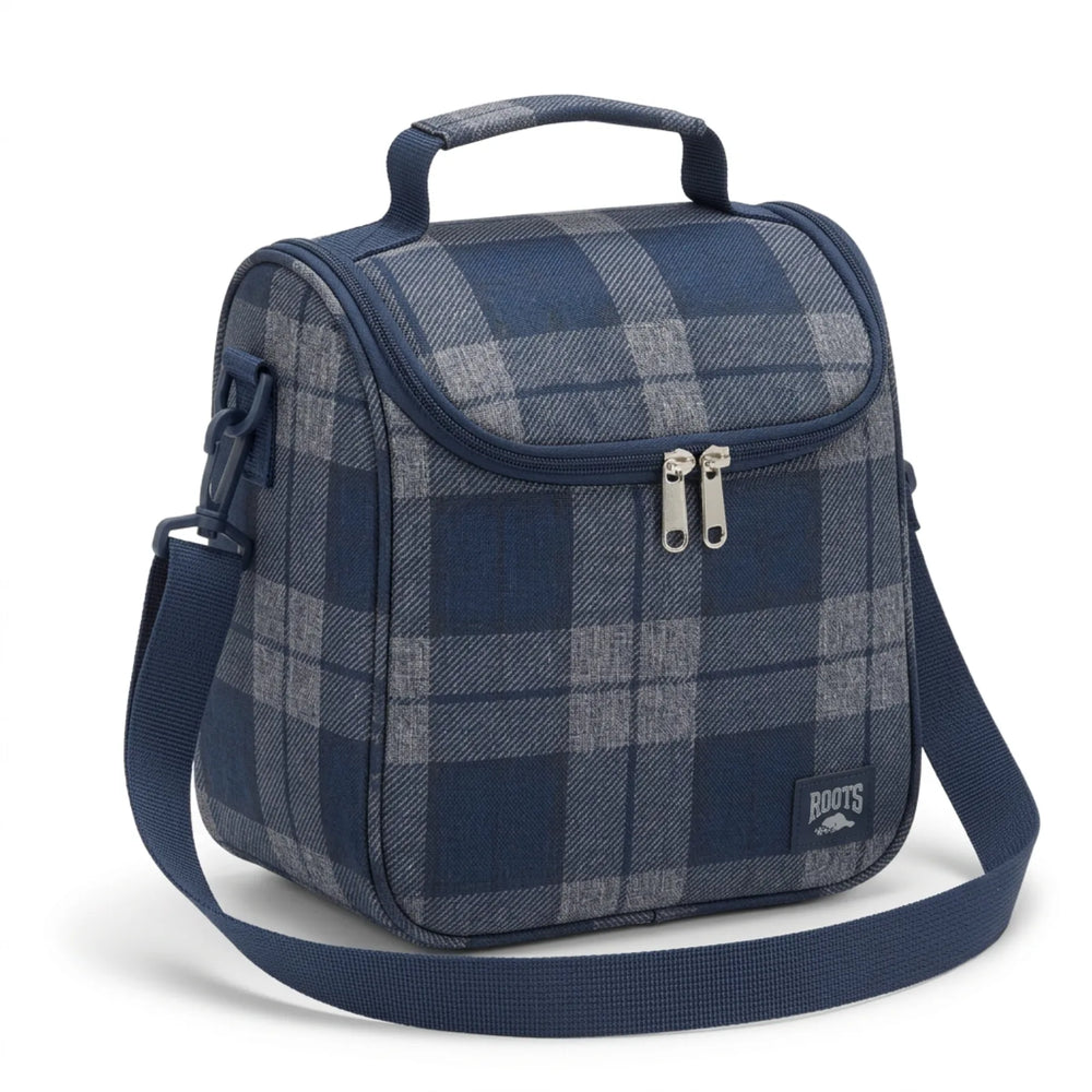 COOLER BAG BLUE PRINT/PLAID