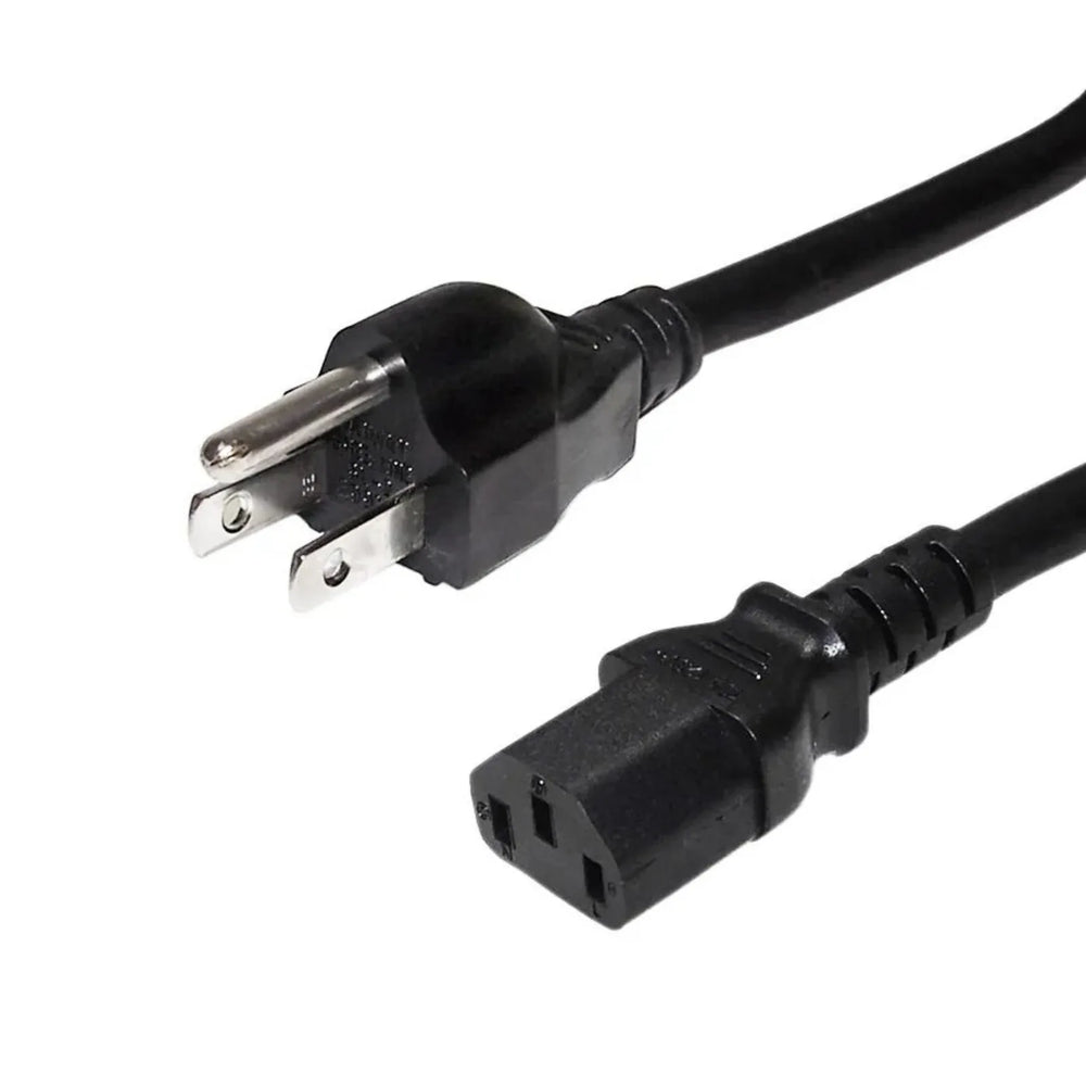 PureVolt - NEMA 5-15P to C13 Power Cable - 3C/16 AWG SVT - FT2 - 2m (6.6') - Black