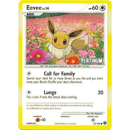 Eevee - 62/100 [Platinum] (062/100) (BKP)