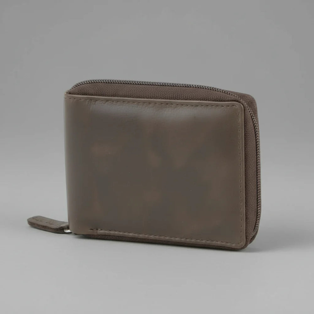 Portefeuille zippé pour homme