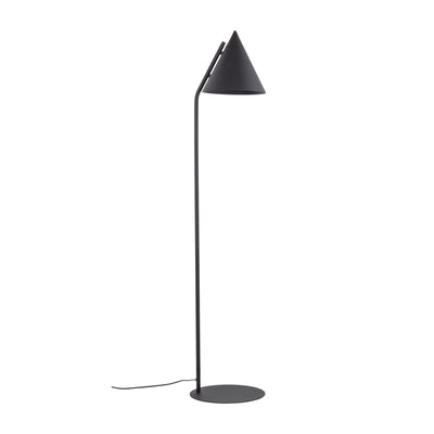 Lampadaire moderne minimaliste CONO noir pour salon et coin lecture (Liquidation)