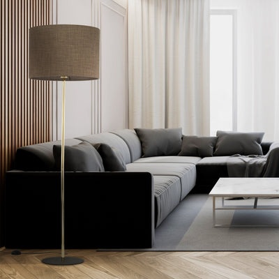 Lampadaire moderne UMBERTO brun pour salon et chambre à coucher